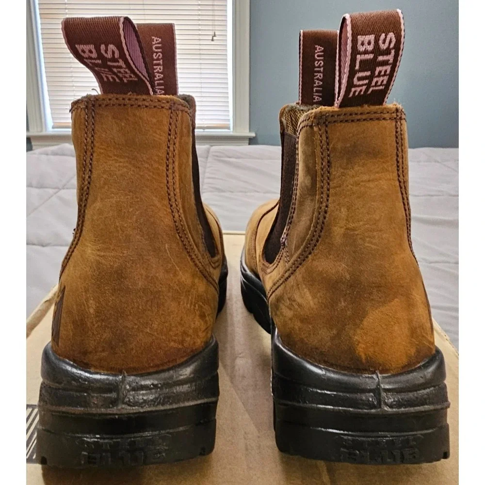 Steel Blue® (Women's 8) Hobart™ PR Met-Guard Pull-On Steel-Toe Work Boots - $220